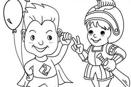 Coloriage-CARNAVAL-COSTUMES-Superman-et-chevalier-costume-a-colorier.jpg