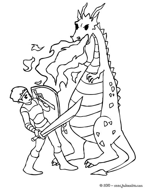 Coloriage-CHEVALIERS-ET-DRAGONS-Un-chevalier-qui-combat-les-flammes-du-dragon.jpg