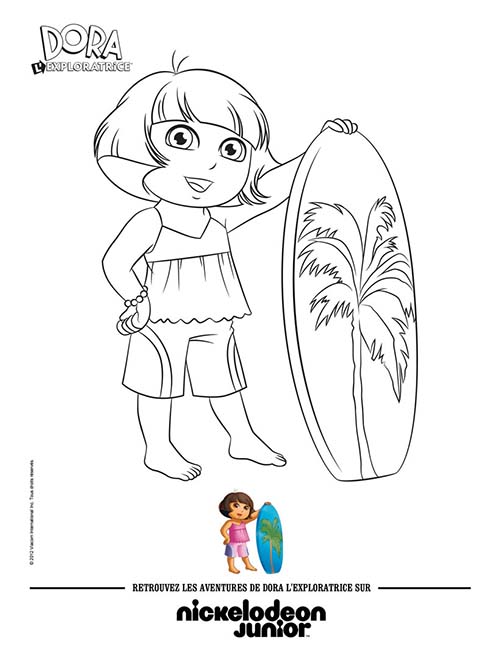 Coloriage-DORA-Coloriage-DORA-fait-du-surf.jpg