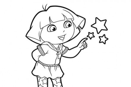 Coloriage-DORA-Coloriage-de-Dora-et-ses-amies-les-etoiles.jpg