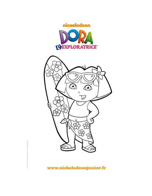 Coloriage-DORA-Coloriage-gratuit-DORA-fait-du-surf.jpg