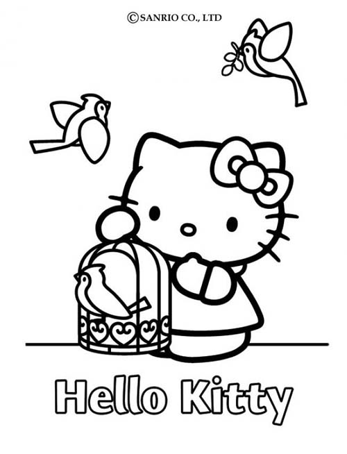 Coloriage-HELLO-KITTY-Coloriage-de-Hello-Kitty-et-la-cage-doiseau.jpg