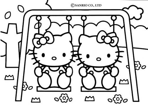 Coloriage-HELLO-KITTY-Coloriage-de-Hello-Kitty-sur-la-balancoire.jpg