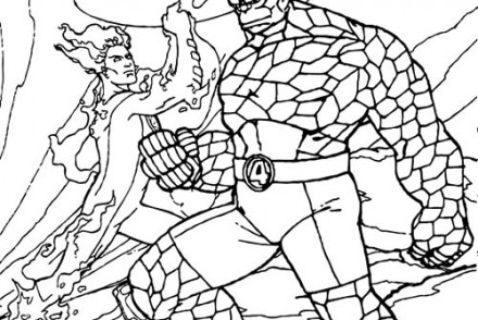 Coloriage-LES-4-FANTASTIQUES-Coloriage-de-Linvisible-laTorche-la-Chose.jpg