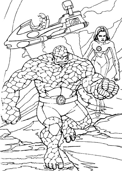 Coloriage-LES-4-FANTASTIQUES-Coloriage-des-4-Fantastiques-explorant-une-planete.jpg