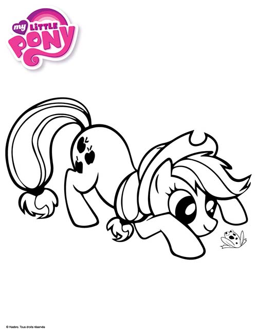 Coloriage-MY-LITTLE-PONY-Applejack-joue-avec-une-grenouille.jpg