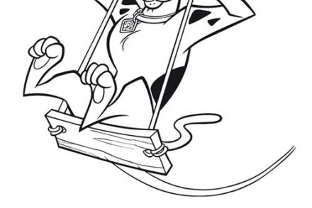 Coloriage-SCOOBY-DOO-Coloriage-de-Scooby-Doo-sur-une-balancoire.jpg