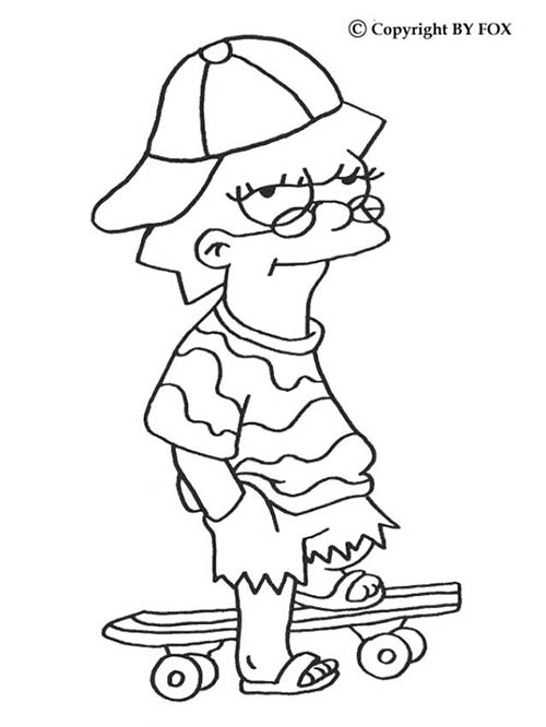 Coloriage-SIMPSON-Coloriage-de-Lisa-en-skateboard.jpg