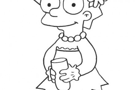 Coloriage-SIMPSON-Coloriage-de-Lisa-qui-se-desaltere.jpg