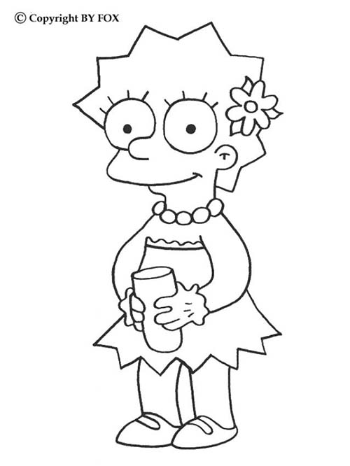 Coloriage-SIMPSON-Coloriage-de-Lisa-qui-se-desaltere.jpg