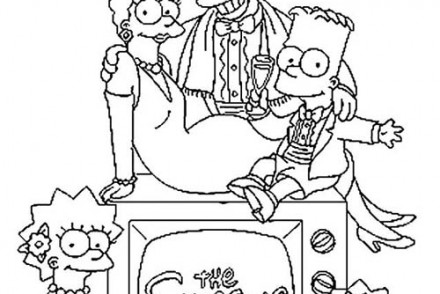 Coloriage-SIMPSON-Coloriage-dun-portrait-de-famille.jpg