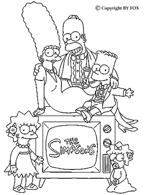 Coloriage-SIMPSON-Coloriage-dun-portrait-de-famille.jpg