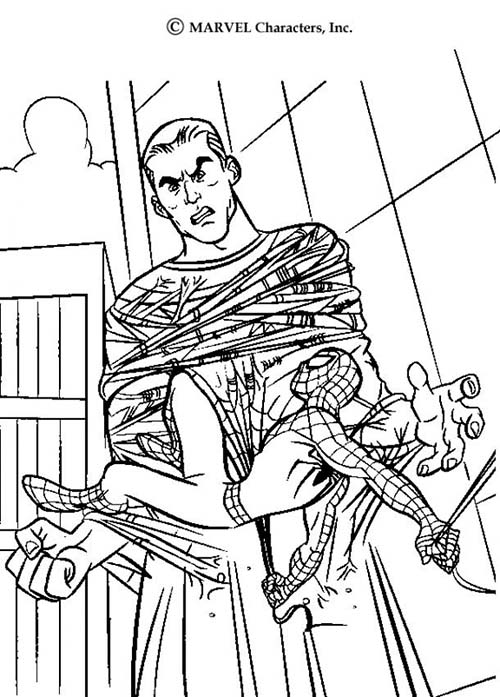 Coloriage-Spiderman-Lhomme-de-sable-piege-par-la-toile-de-spiderman.jpg