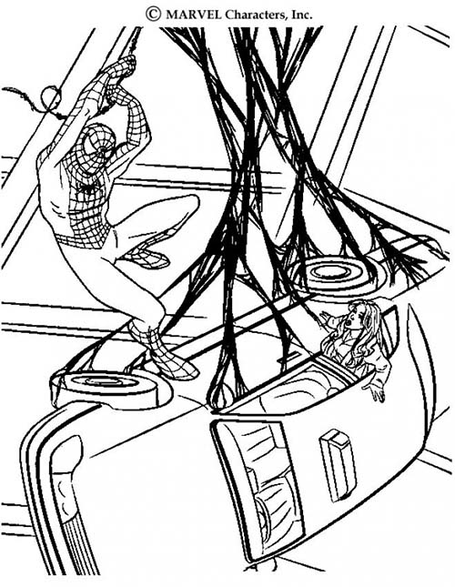 Coloriage-Spiderman-Spiderman-rattrape-une-voiture-avec-sa-toile.jpg