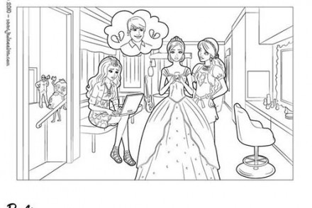 Coloriage Barbie et les 3 Mousquetaires Coloriage de Corinne