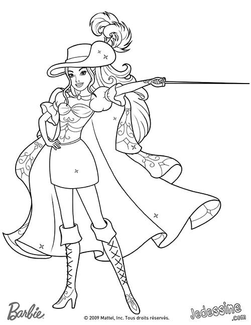 Coloriages-Barbie-et-les-3-Mousquetaires-Coloriage-de-Corinne-avec-son-chapeau-sa-cape-et-son-epee.jpg