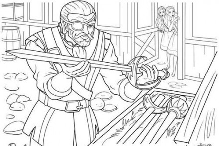 Coloriages-Barbie-et-les-3-Mousquetaires-Coloriage-du-traitre-decouvrant-les-epees.jpg