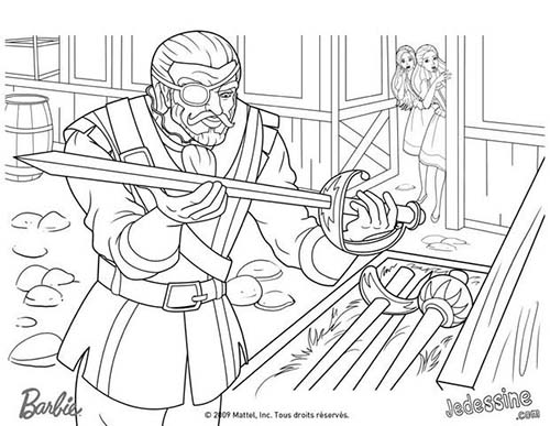 Coloriages-Barbie-et-les-3-Mousquetaires-Coloriage-du-traitre-decouvrant-les-epees.jpg