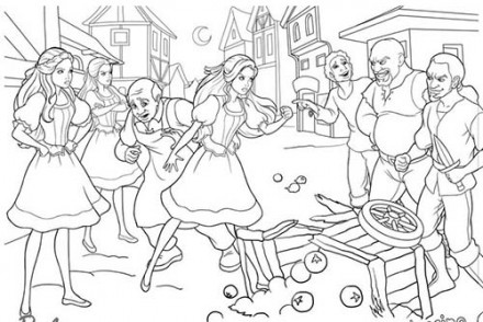 Coloriages-Barbie-et-les-3-Mousquetaires-Coloriage-dune-querelle-entre-Barbie-et-les-hommes-du-village.jpg