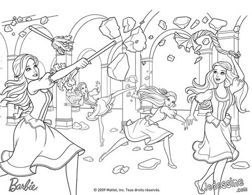 Coloriages-Barbie-et-les-3-Mousquetaires-Lentrainement-de-Barbie-Aramina-Corinne-et-Renee.jpg