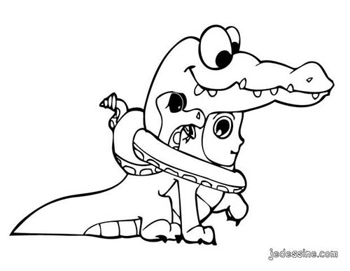 Coloriages-Enfants-deguises-pour-Halloween-Coloriage-de-Teo-deguise-en-crocodile.jpg