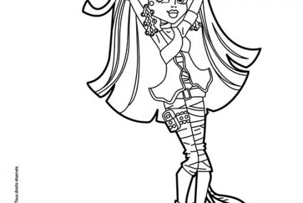 Coloriages-Monster-High-Frissons-camera-action-Cleo-de-Nile-et-Hissette-le-cobra.jpg