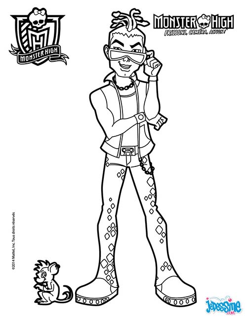 Coloriages-Monster-High-Frissons-camera-action-Deuce-Gorgon-et-Perseus-le-rat.jpg