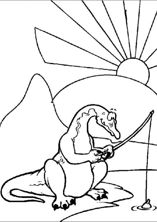 Coloriages-de-Dinosaures-Dinosaure-a-la-peche.jpg