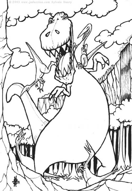 Coloriages-de-Dinosaures-Dinosaure-attaque.jpg