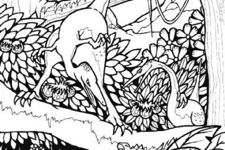 Coloriages-de-Dinosaures-Dinosaures-dans-les-arbres.jpg