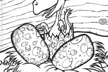 Coloriages-de-Dinosaures-Naissance-dun-dinosaure.jpg