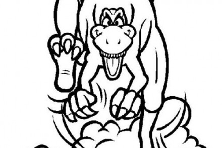 Coloriages-de-Dinosaures-T-Rex-en-pleine-course.jpg