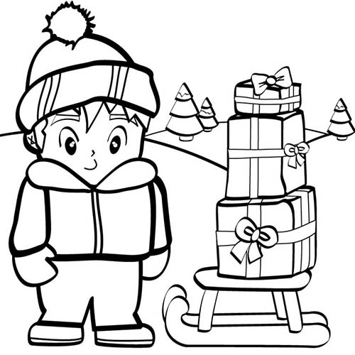 Coloriages-des-enfants-de-Noel-Coloriage-dun-petit-garcon-et-sa-luge.jpg