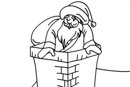 Coloriages-du-Pere-Noel-Coloriage-Pere-Noel-pret-a-decendre.jpg