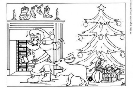 Coloriages-du-Pere-Noel-Coloriage-du-Pere-Noel-attaque-par-un-chien.jpg