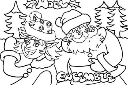 Coloriages-du-Pere-Noel-Coloriage-dun-lutin-avec-le-Pere-Noel.jpg