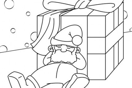 Coloriages-du-Pere-Noel-Pere-Noel-au-repos.jpg