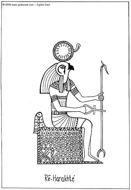 Coloriages-egypte-Re-Horakhty-avec-une-croix-de-vie.jpg