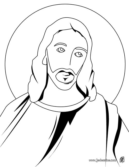 Fete-religieuse-de-Paques-Coloriage-du-portrait-de-Jesus-Christ.jpg