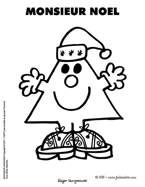 coloriage noel chez les monsieur madame coloriage gratuit monsieur noel