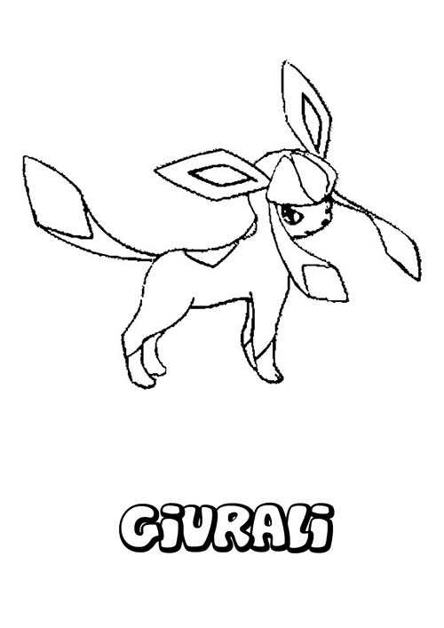 coloriage dessin a imprimer du pokemon givrali